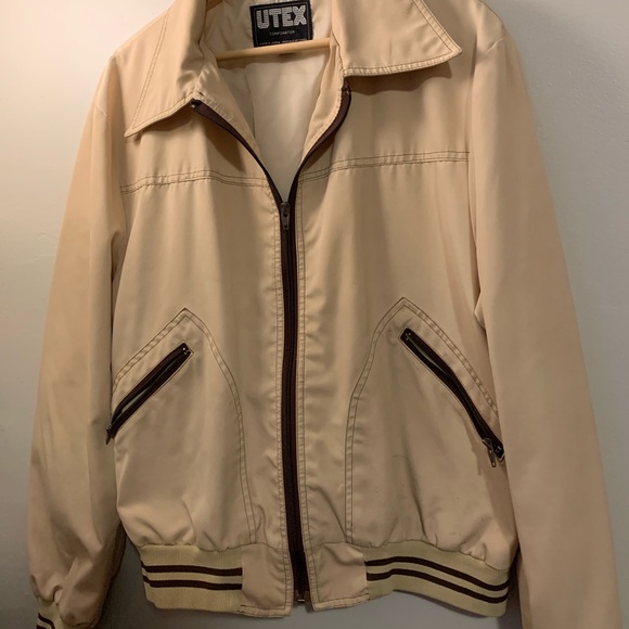 Tan and Brown Vintage Utex Jacket sz46 - Picture 3 of 9